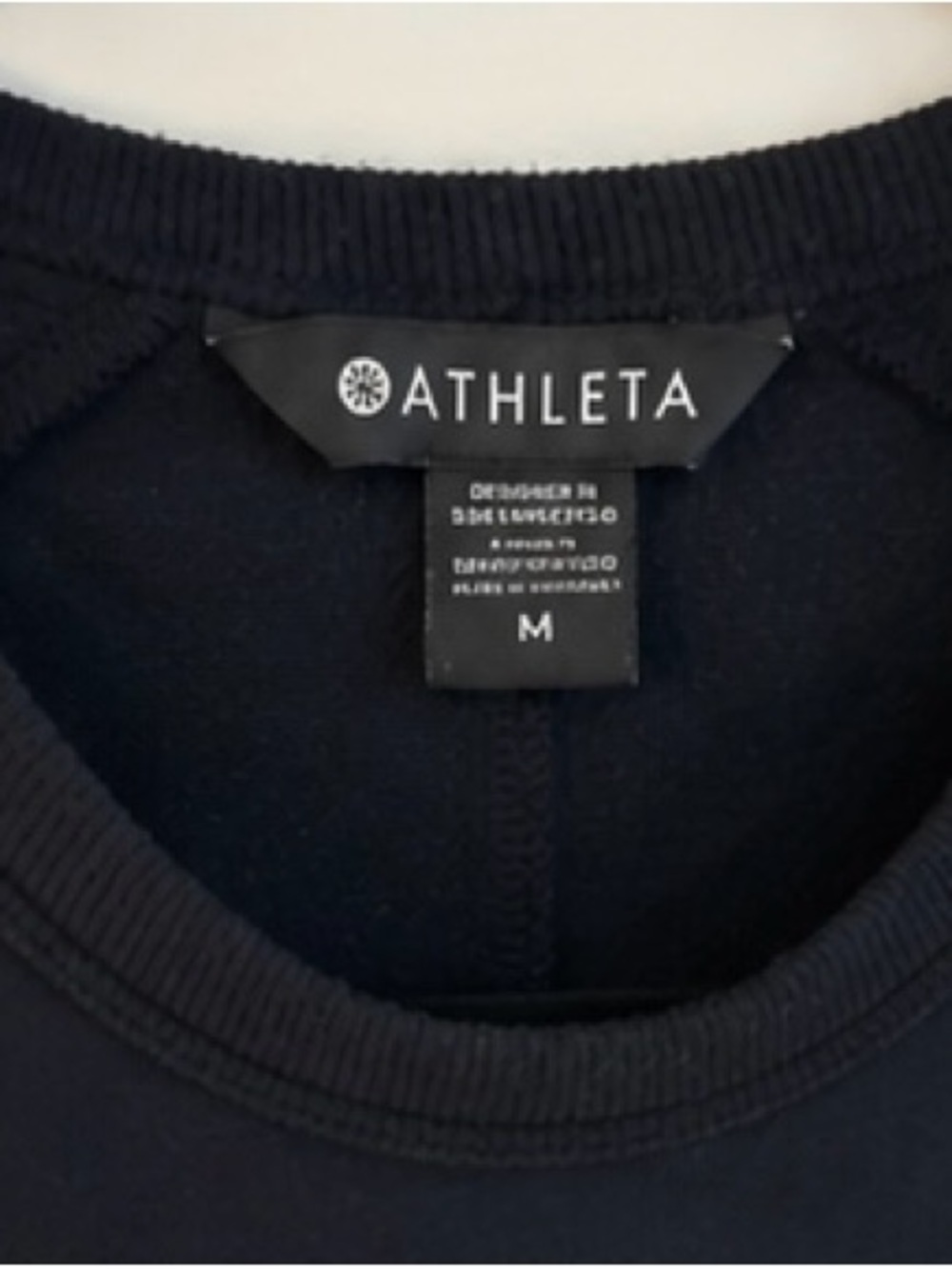 Athleta Black Crewneck Sweatshirt Size M